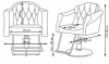 Парикмахерское кресло "МД-832"