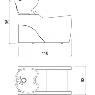 Мойка парикмахерская "FLATIRON 1P"